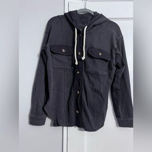 American Eagle waffle button up